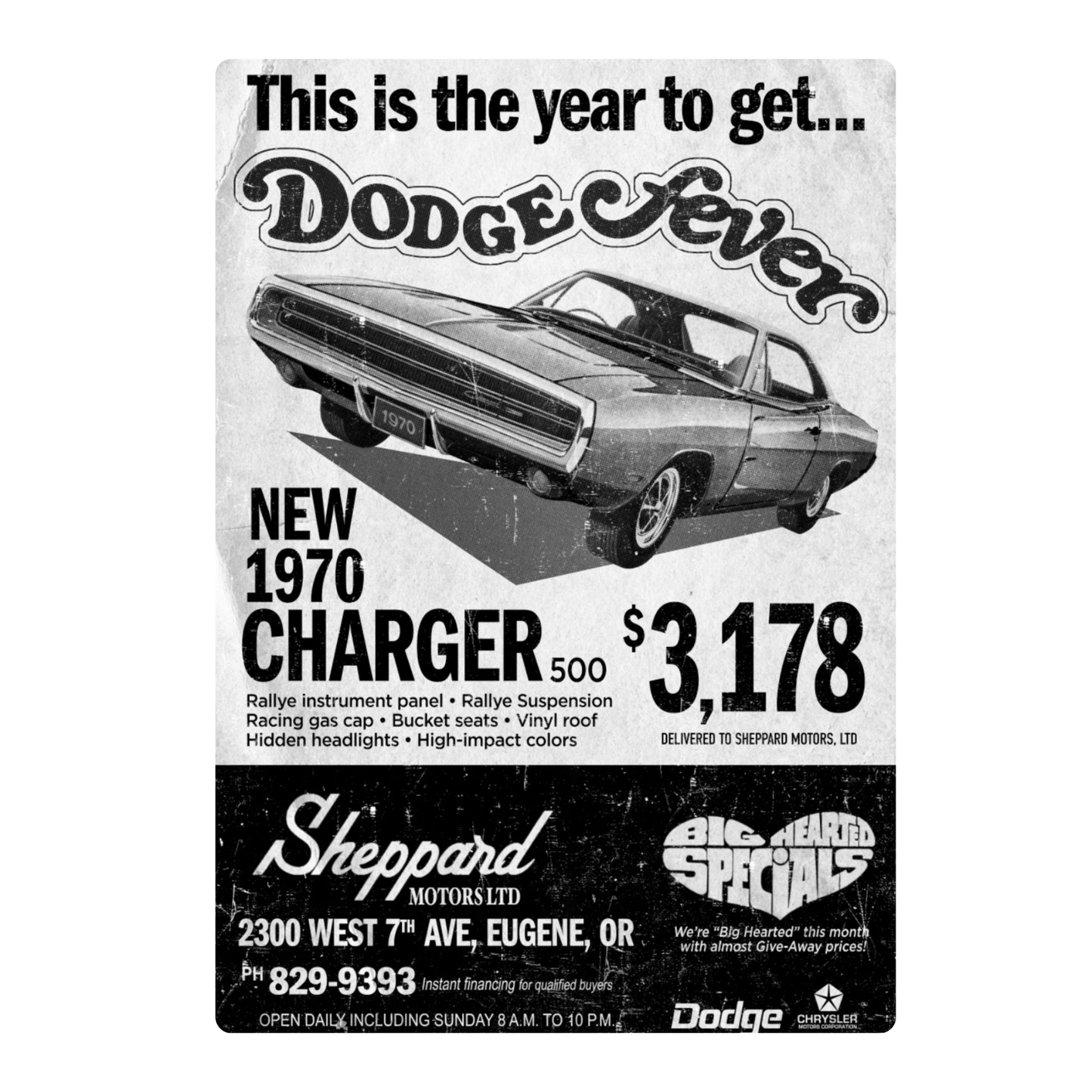 DODGE CHARGER POSTER