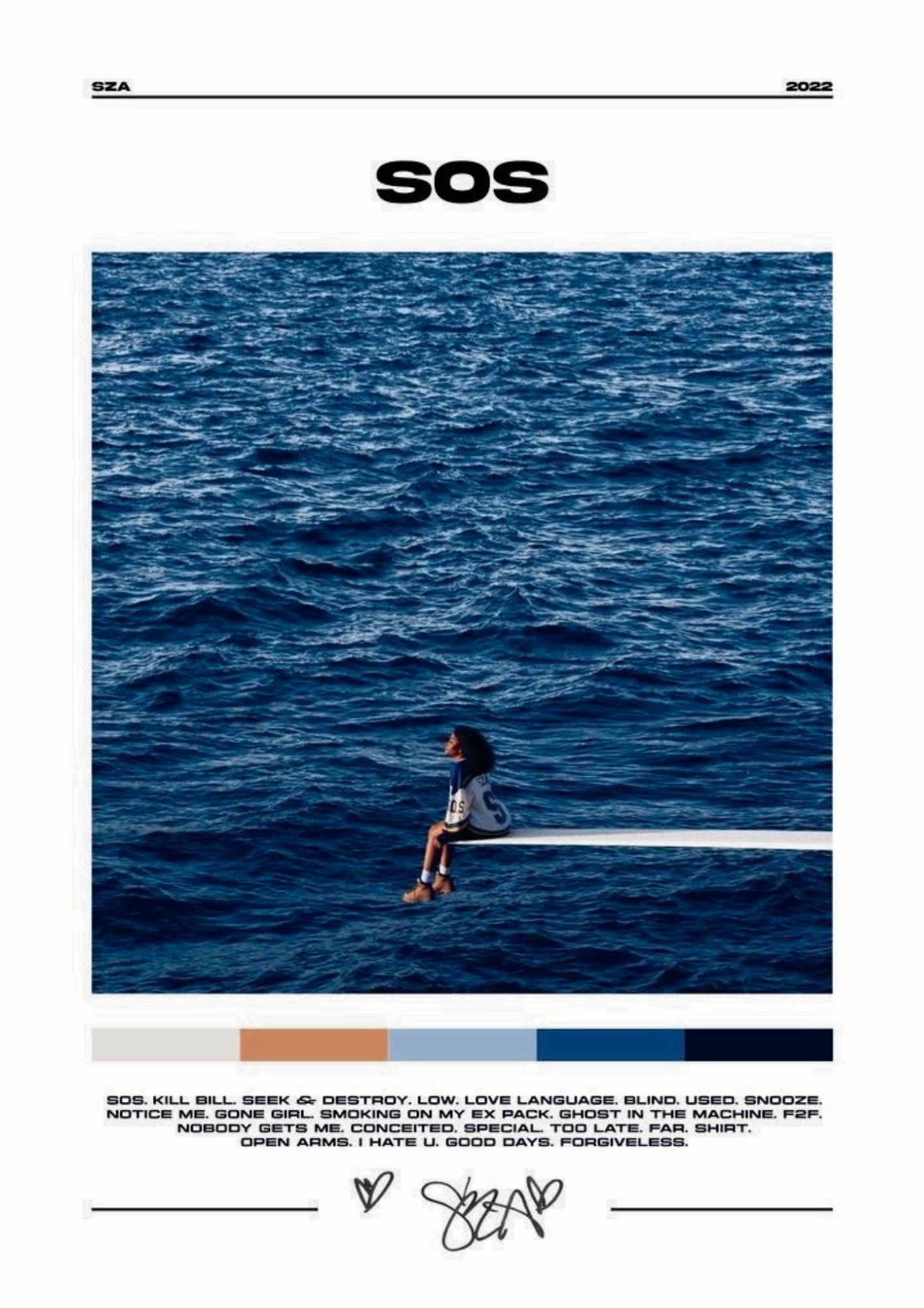 SZA- SOS POSTER