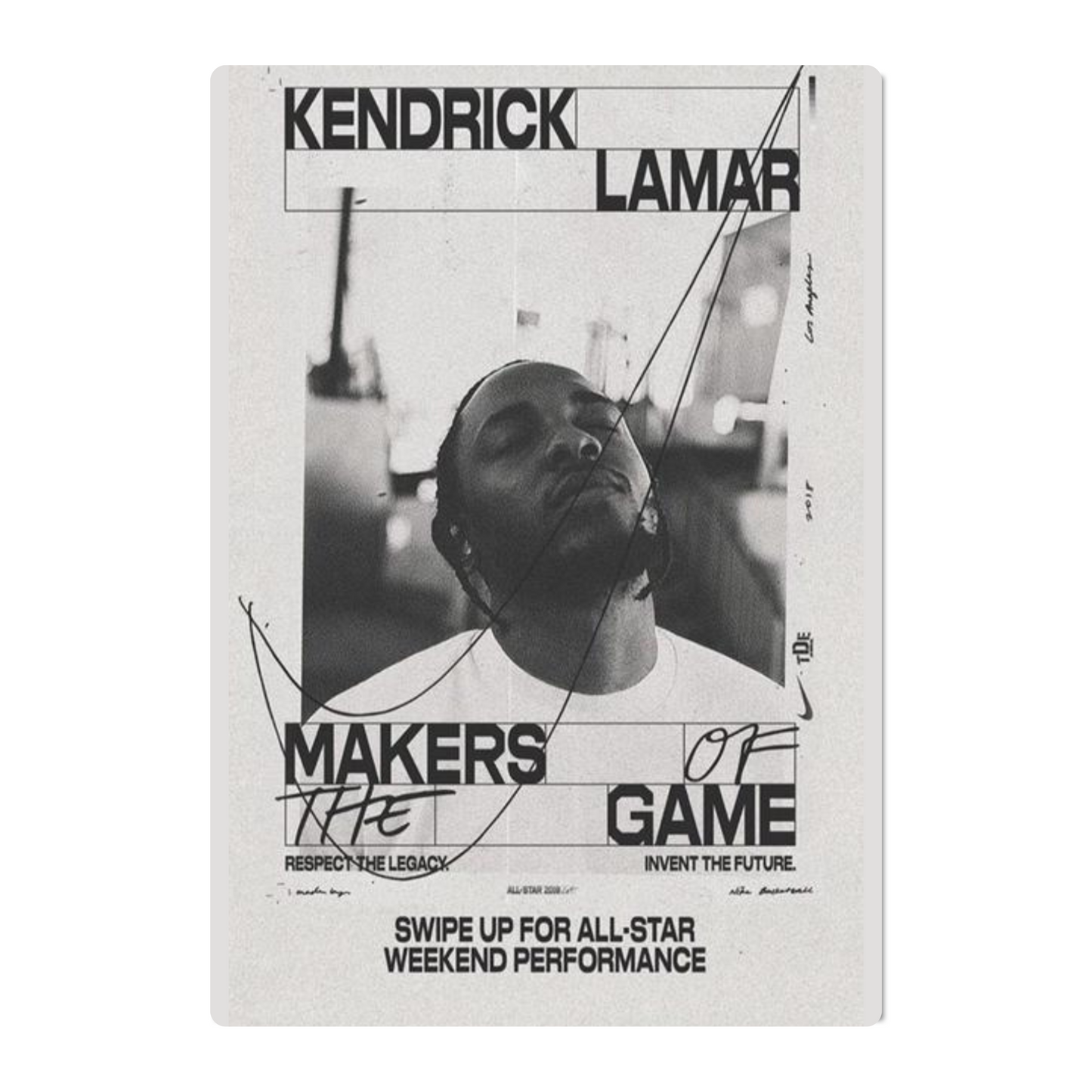 KENDRICK LAMAR – MAKERS OF THE GAME POSTER