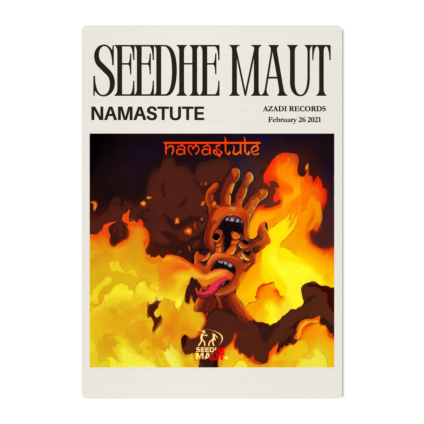 SEEDHE MAUT – NAMASTUTE POSTER – posterfactory.co