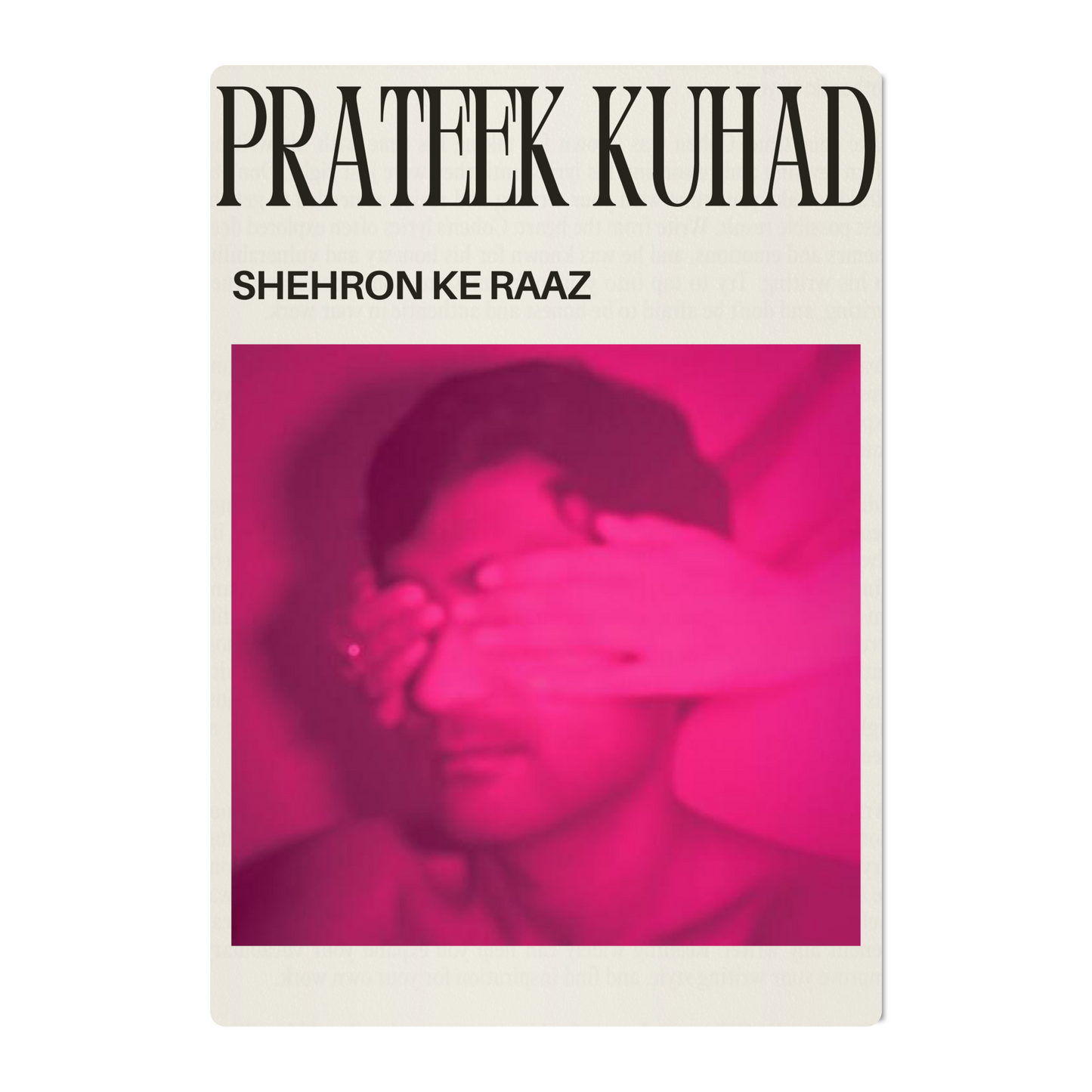 PRATEEK KUHAD – SHERON KE RAAZ POSTER